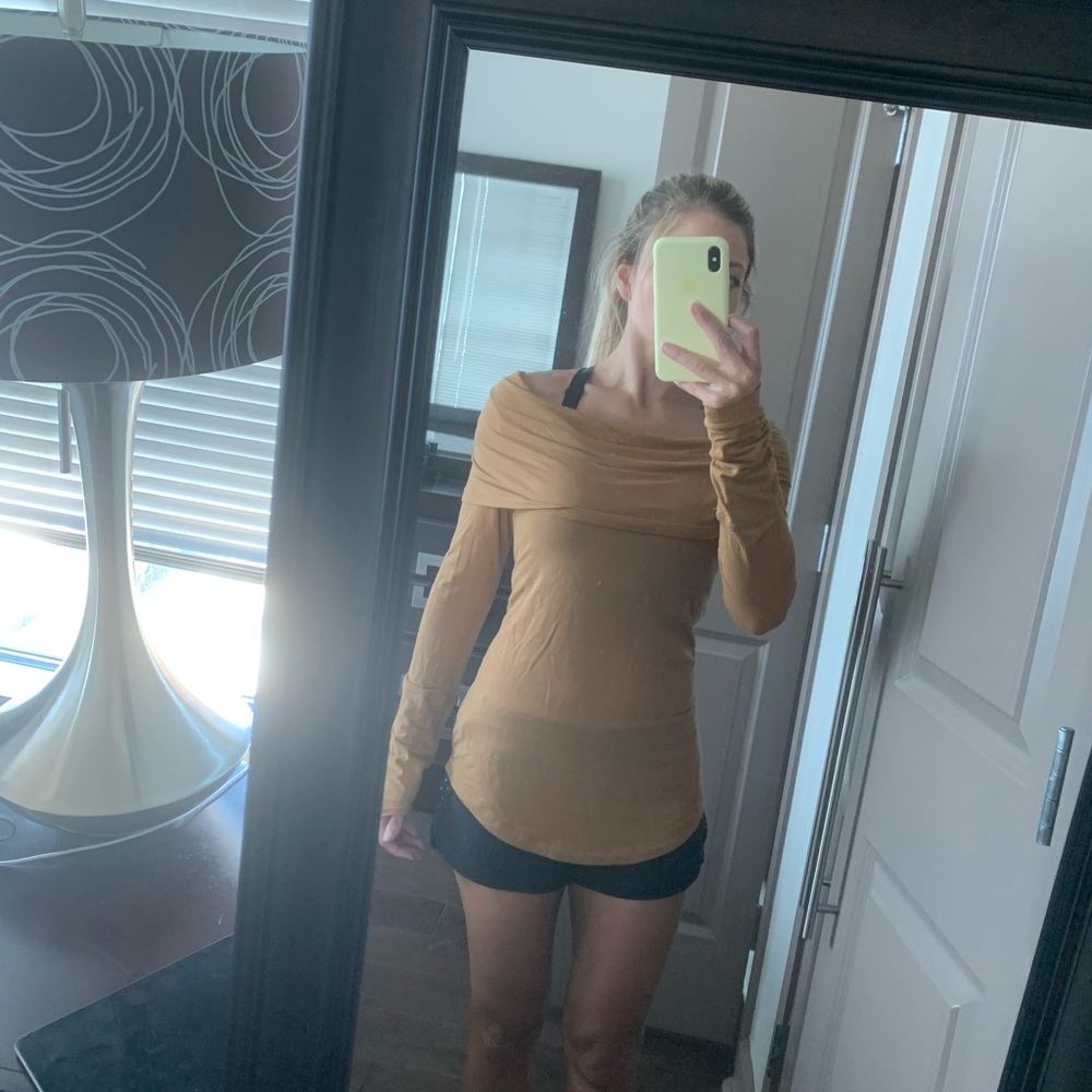 Free People Mustard Long Sleeve Never Worn!